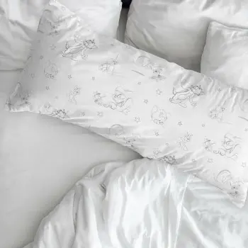 Pillowcase Tom & Jerry White 80 x 80 cm 2