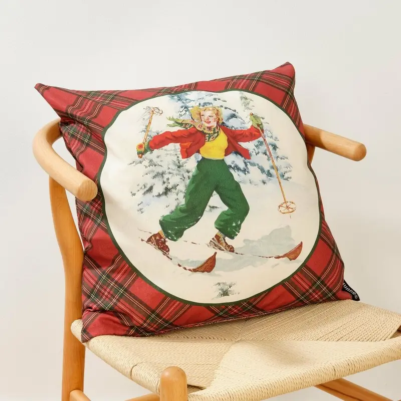 Cushion cover Muaré Christmas Sky 50 x 50 cm