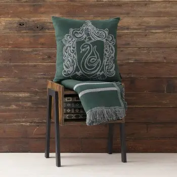 Cushion cover Harry Potter Slytherin Green 50 x 50 cm 2