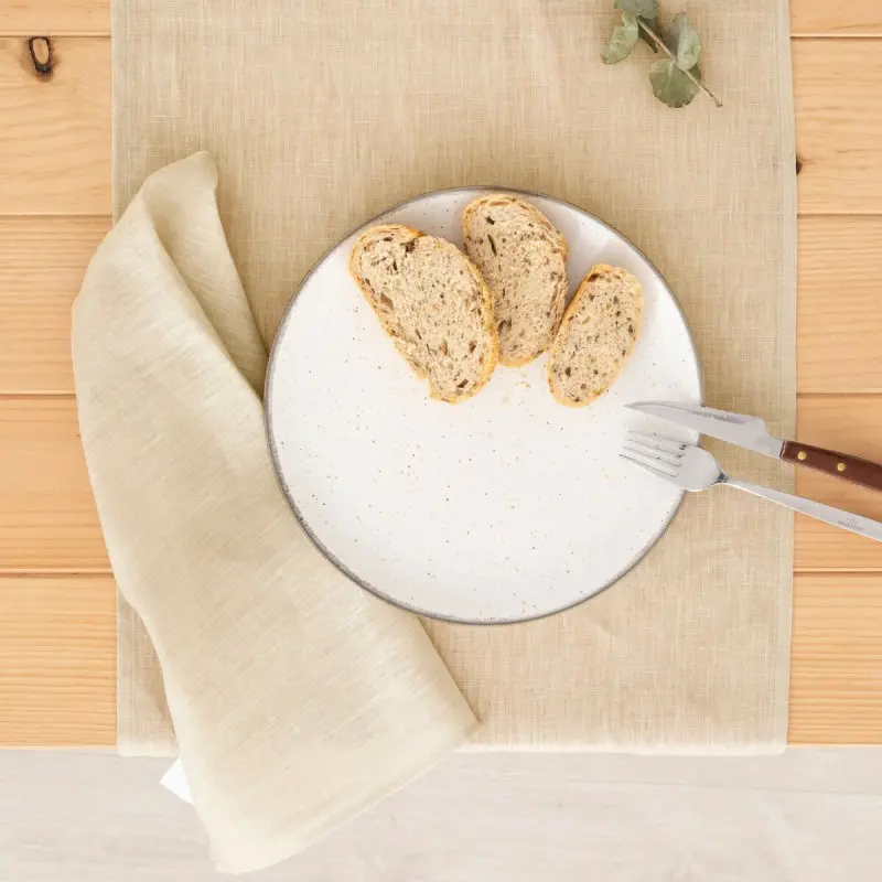 Table Runner Muaré Beige 45 x 140 cm