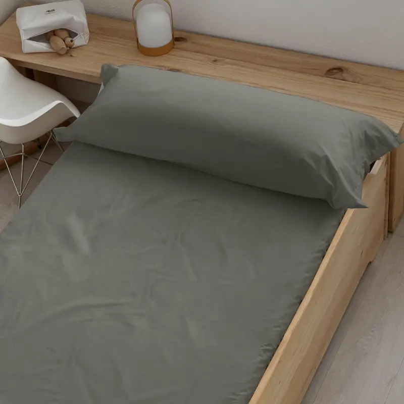 Fitted bottom sheet Ripshop Liso Anthracite Dark grey 180 x 200 cm