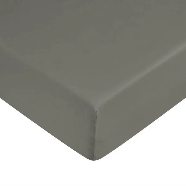 Fitted bottom sheet Ripshop Liso Anthracite Dark grey 180 x 200 cm