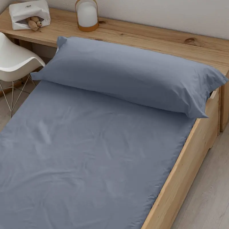 Fitted bottom sheet Ripshop Liso Blue 140 x 200 cm