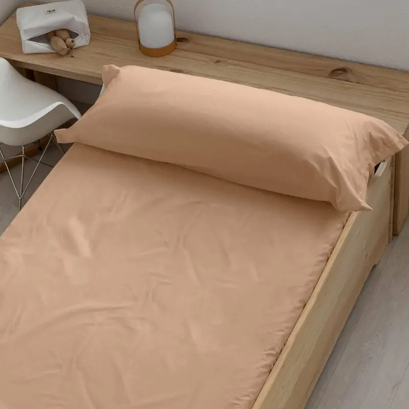 Fitted bottom sheet Ripshop Liso Pink 140 x 200 cm