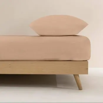 Fitted bottom sheet Ripshop Liso Pink 180 x 200 cm 2