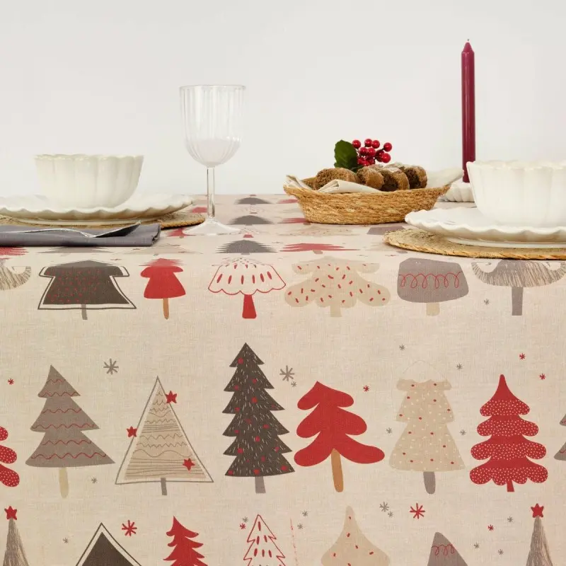 Stain-proof resined tablecloth Muaré Laponia...