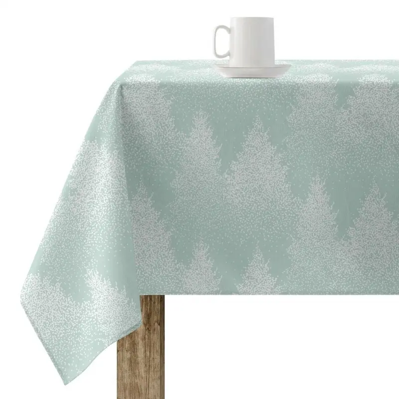 Stain-proof resined tablecloth Muaré Merry Christmas 300 x 140 cm