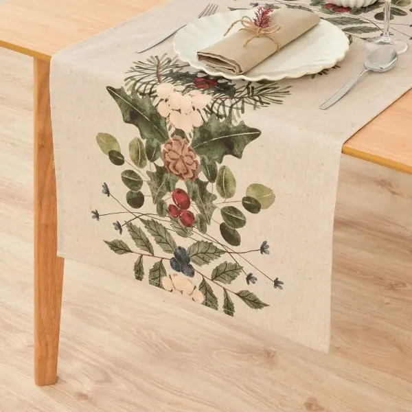Table Runner Muaré Mistletoe 45 x 140 cm