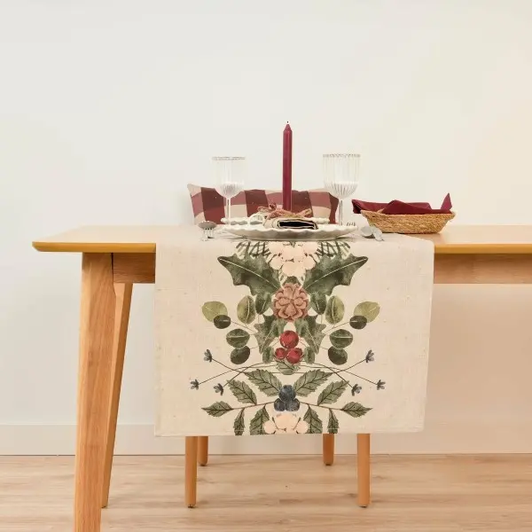 Table Runner Muaré Mistletoe 45 x 140 cm