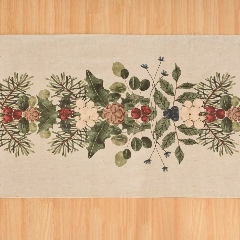 Table Runner Muaré Mistletoe 45 x 140 cm