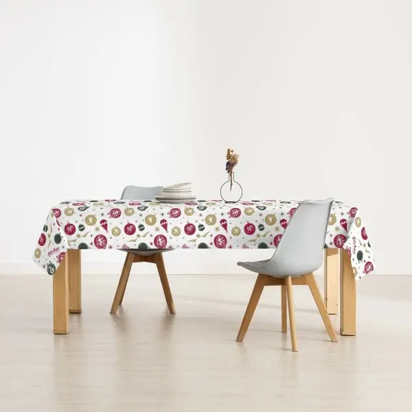 Stain-proof resined tablecloth Muaré Christmas 100 x 140 cm