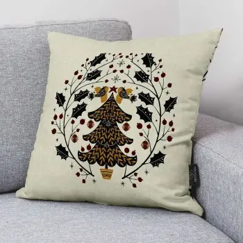Cushion cover Muaré Tree 50 x 50 cm 2