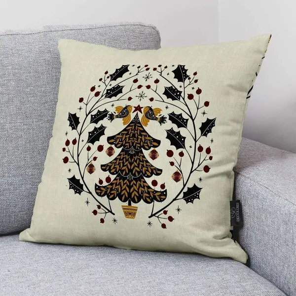 Cushion cover Muaré Tree 50 x 50 cm