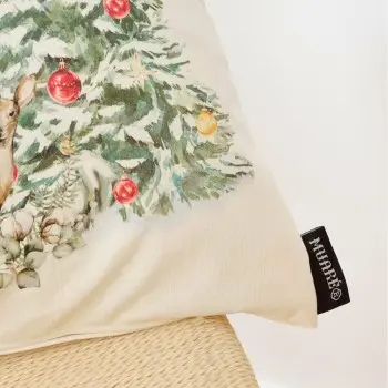 Cushion cover Muaré Christmas Landscape 50 x 50 cm 2