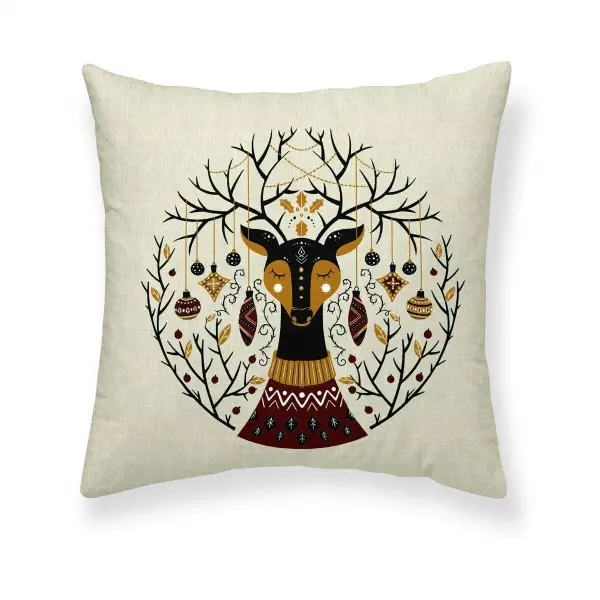 Cushion cover Muaré Christmas Deer 50 x 50 cm