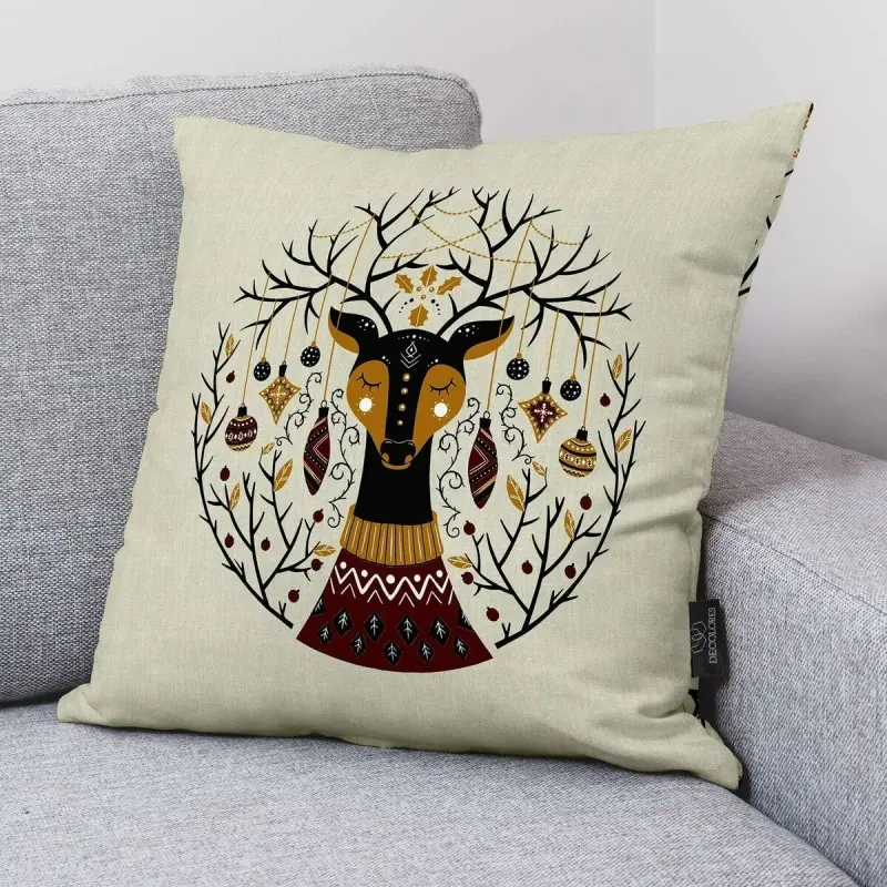 Cushion cover Muaré Christmas Deer 50 x 50 cm