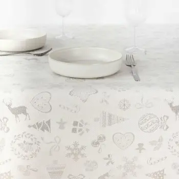 Stain-proof tablecloth Muaré Christmas 240 x 155 cm 2