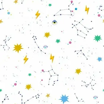 Fitted bottom sheet Ripshop Cosmos Multicolour 160 x 200 cm 2