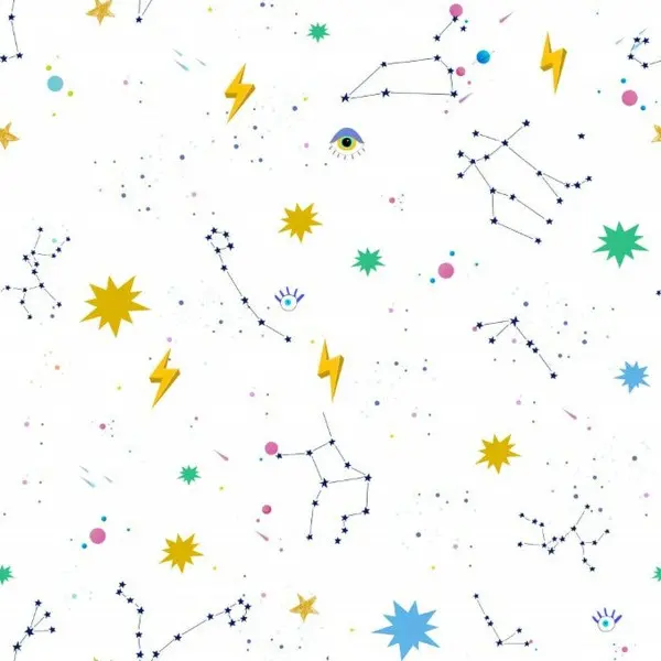 Fitted bottom sheet Ripshop Cosmos Multicolour 160 x 200 cm