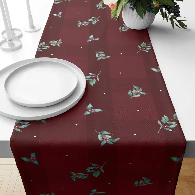 Table Runner Muaré terciopelo Red Christmas 1...