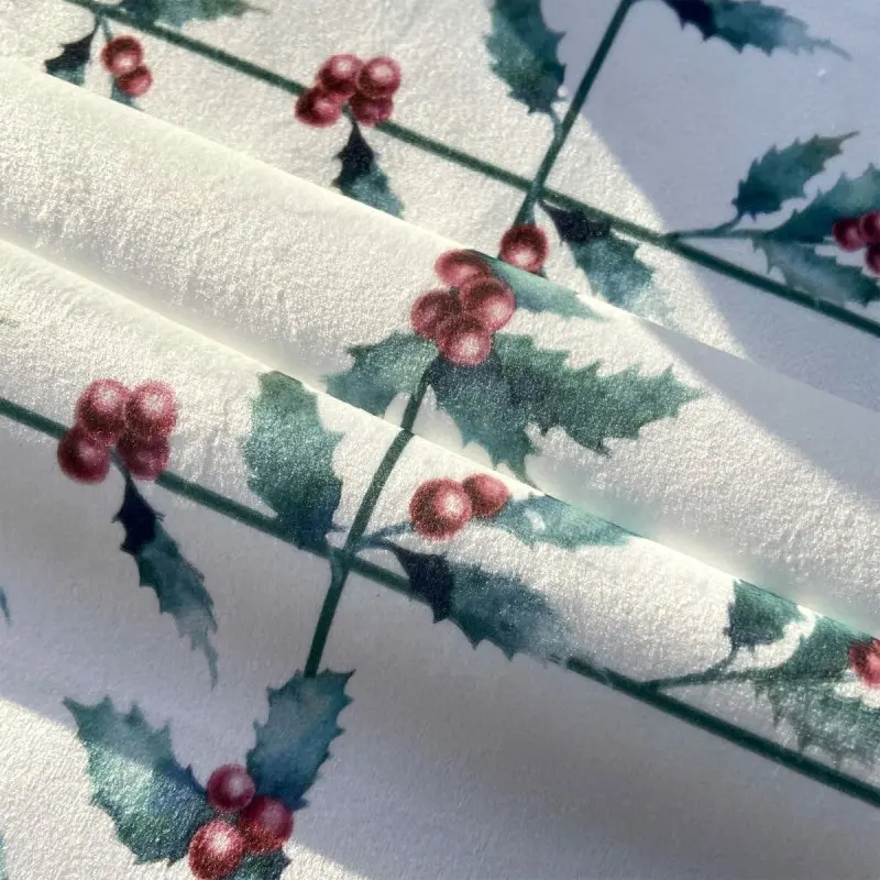Table Runner Muaré terciopelo White Christmas 1 Multicolour 50 x 145 cm Christmas