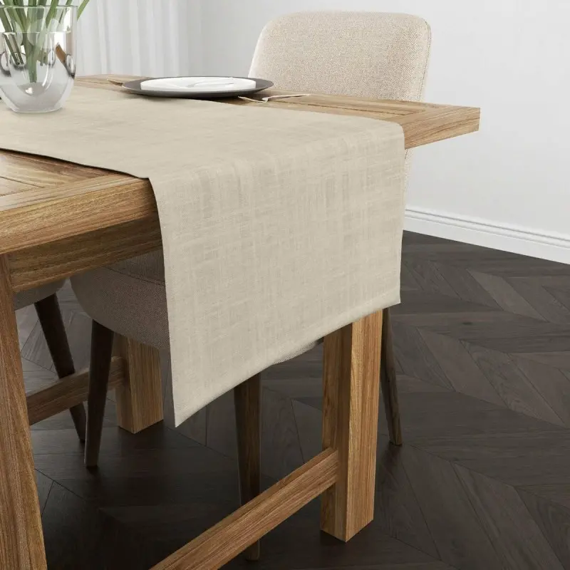Table Runner Muaré Liso Beige 45 x 140 cm