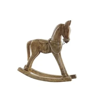 Decorative Figure DKD Home Decor Rocker Horse Brown 61 x...