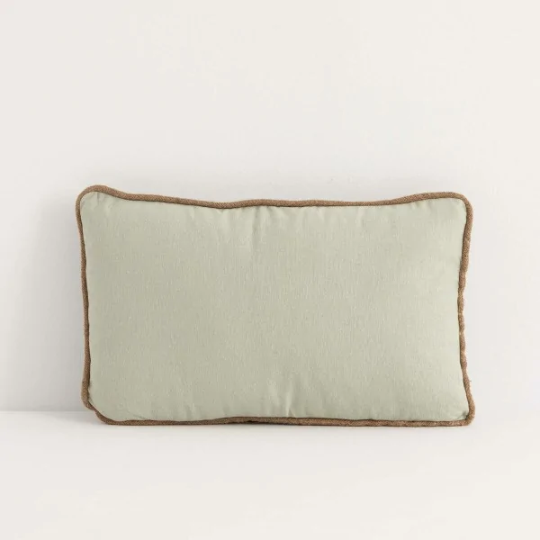 Cushion with Filling Decolores Piping Jute 30 x 10 x 50 cm 30 x 50 x 10 cm
