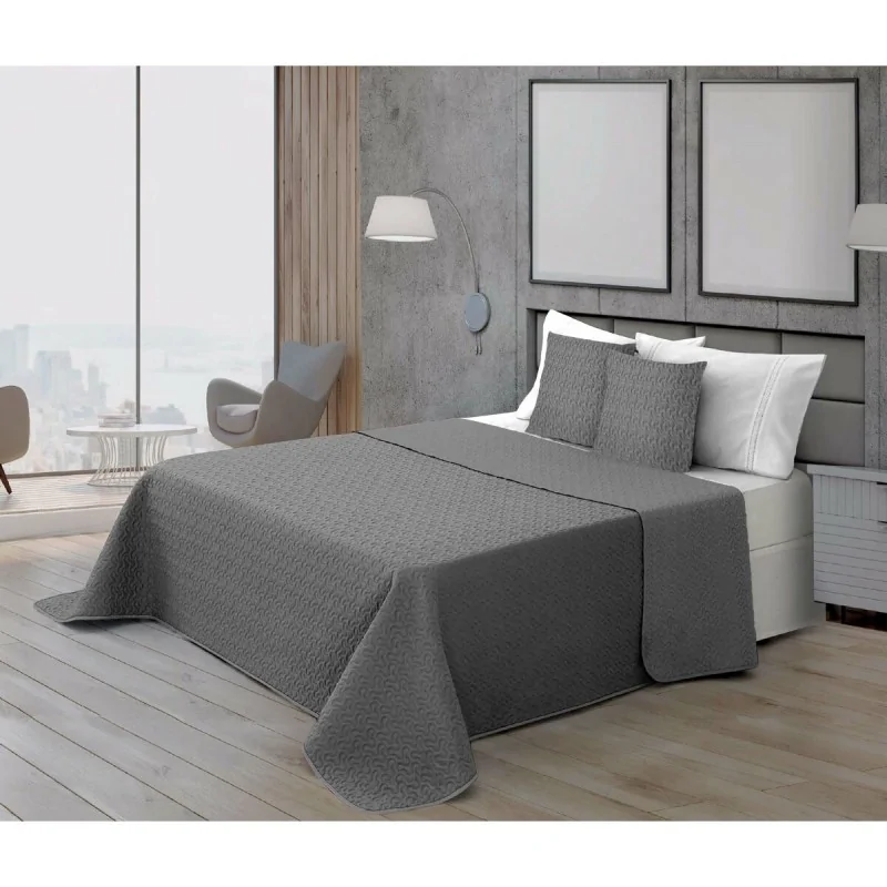 Bedspread (quilt) Ripshop Liso Steel 250 x 3 x 270 cm