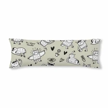 Pillowcase Ripshop Monstre Beige 45 x 125 cm