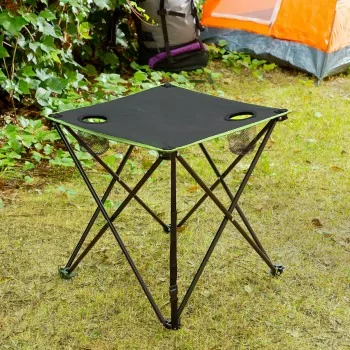 Folding Textile Camping Table with Cover Cafolby InnovaGoods 2