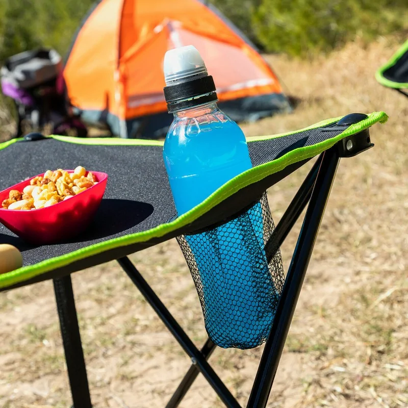 Folding Textile Camping Table with Cover...