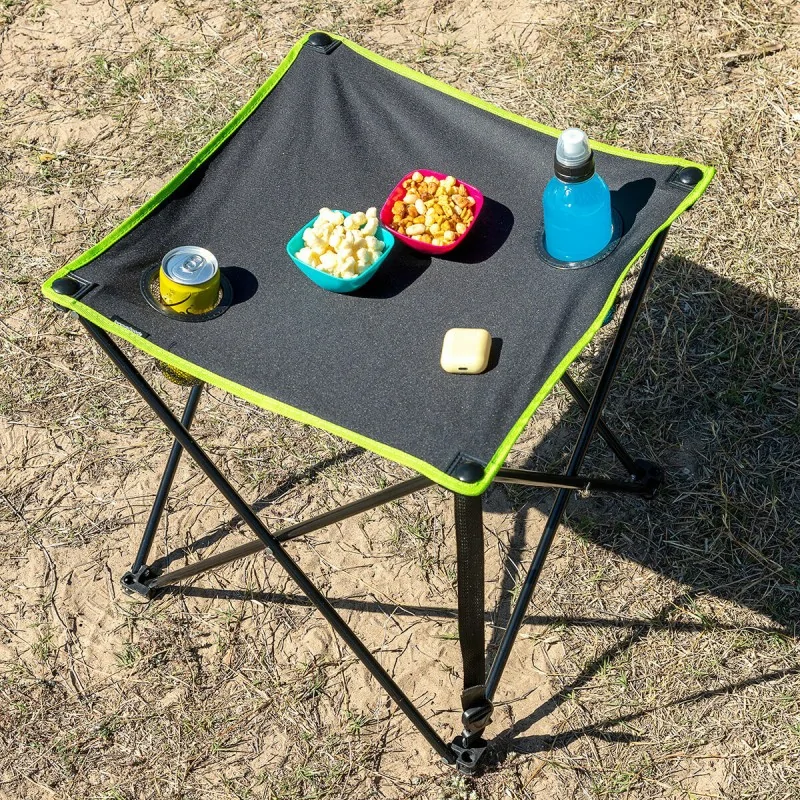 Folding Textile Camping Table with Cover...