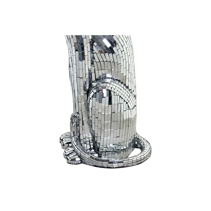 Decorative Figure DKD Home Decor Silver Leopard...