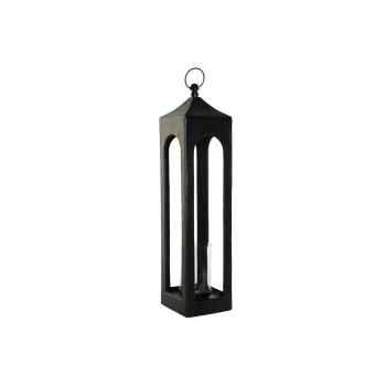 Lantern DKD Home Decor Black Aluminium Crystal 21 x 21 x...