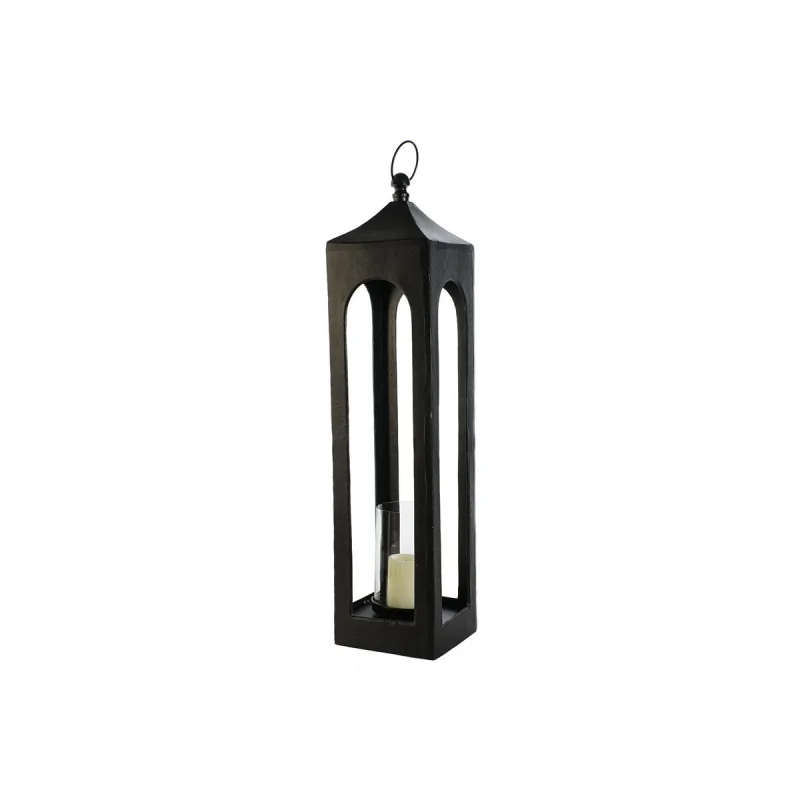 Lantern DKD Home Decor Black Aluminium Crystal...
