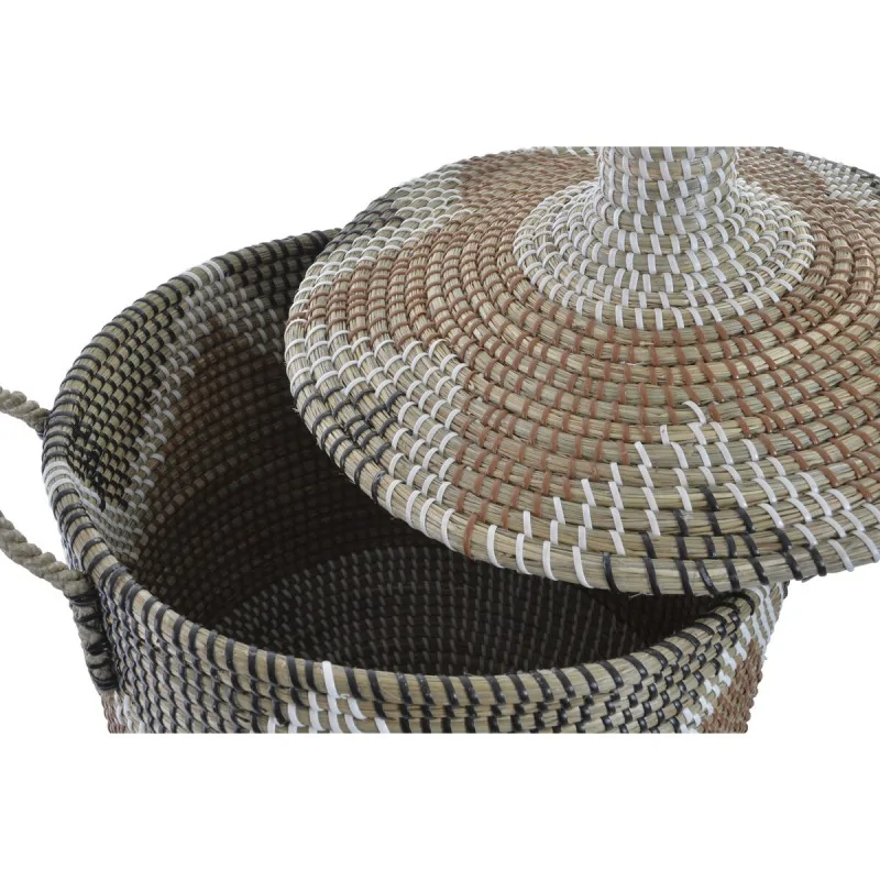 Basket set DKD Home Decor White Brown Natural...