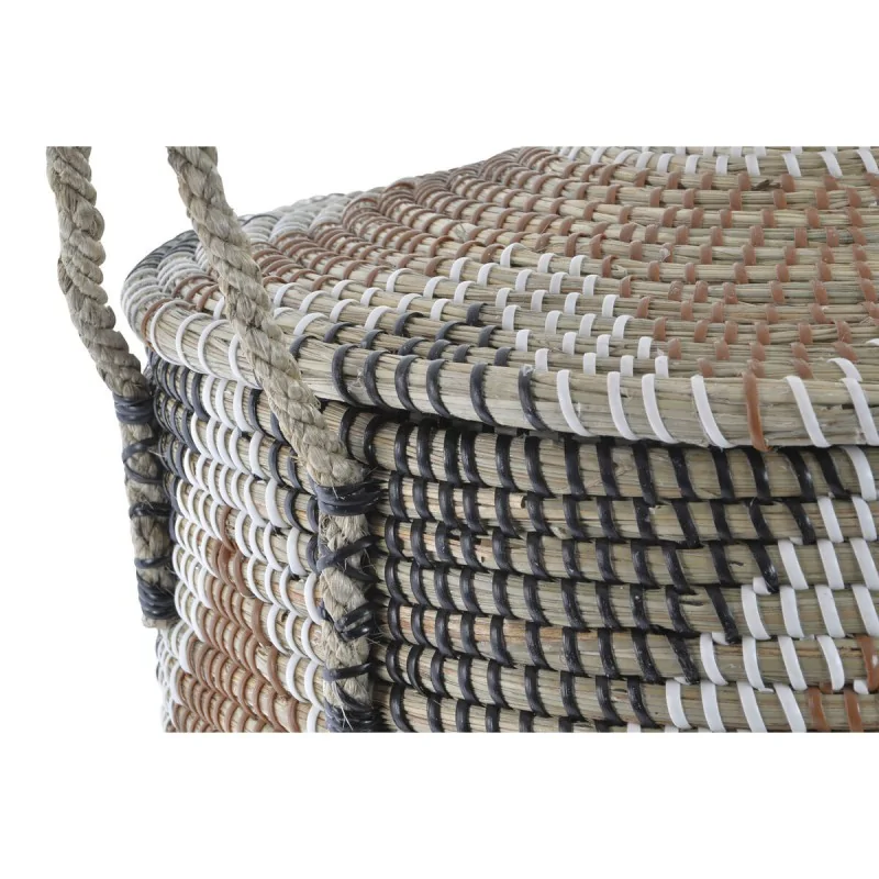 Basket set DKD Home Decor White Brown Natural...