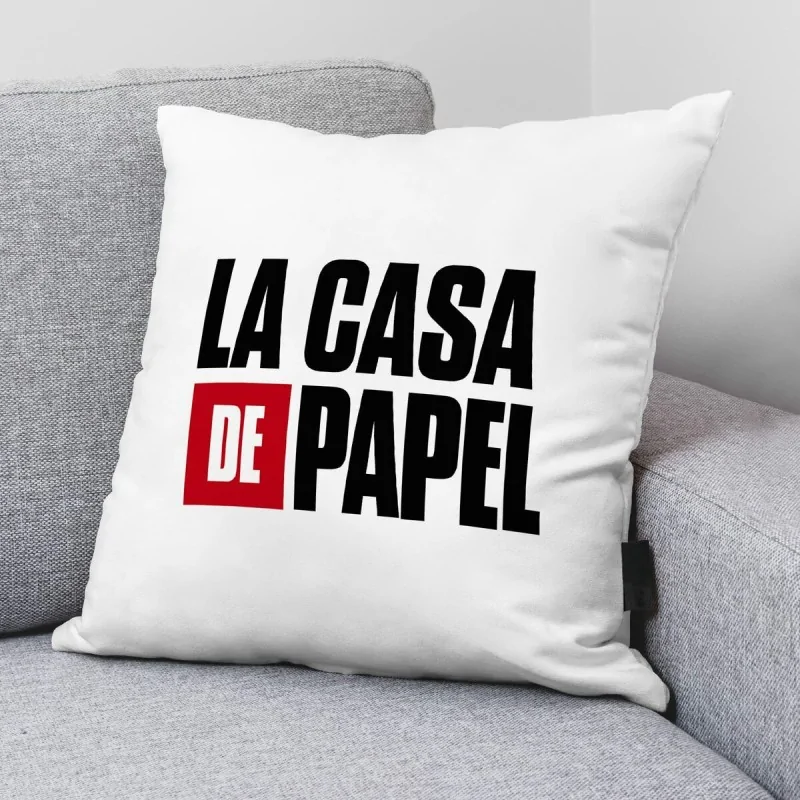 Cushion cover La casa de papel LCDP A White 45...