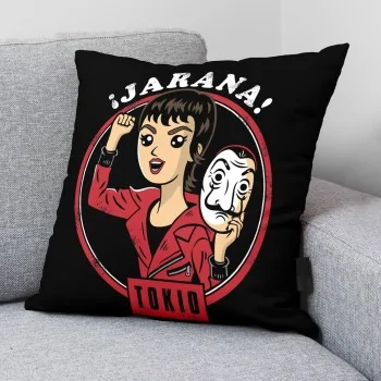 Cushion cover La casa de papel Chibi B Black 45 x 45 cm 2