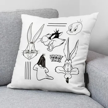 Cushion cover Looney Tunes Looney B&w B White 45 x 45 cm 2