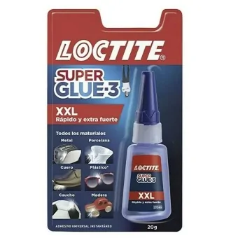Instant Adhesive Loctite Super Glue-3 XXL 20 g (12 Units) 2