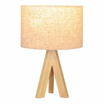 Desk lamp EDM 32160 Wood Cloth 18 x 18 x 30 cm E27 2
