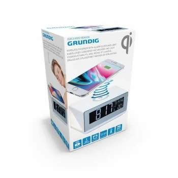 Alarm Clock with Wireless Charger Grundig White 2