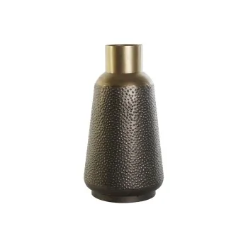 Vase DKD Home Decor Grey Golden Dark grey Metal Modern 25...