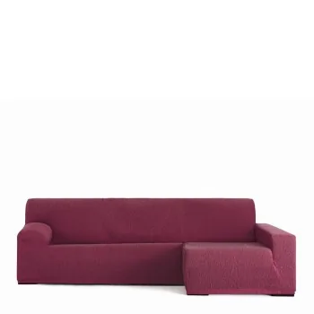 Right long arm chaise longue cover Eysa TROYA Burgundy...