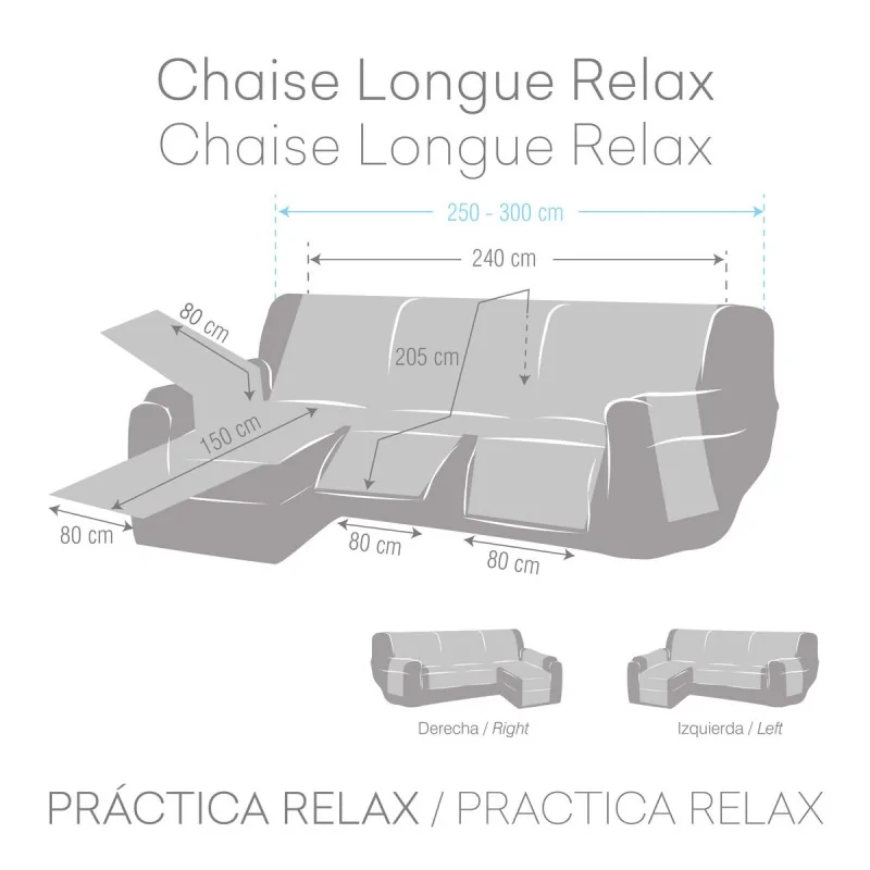 Sofa Cover Eysa NORUEGA Brown 100 x 110 x 240 cm