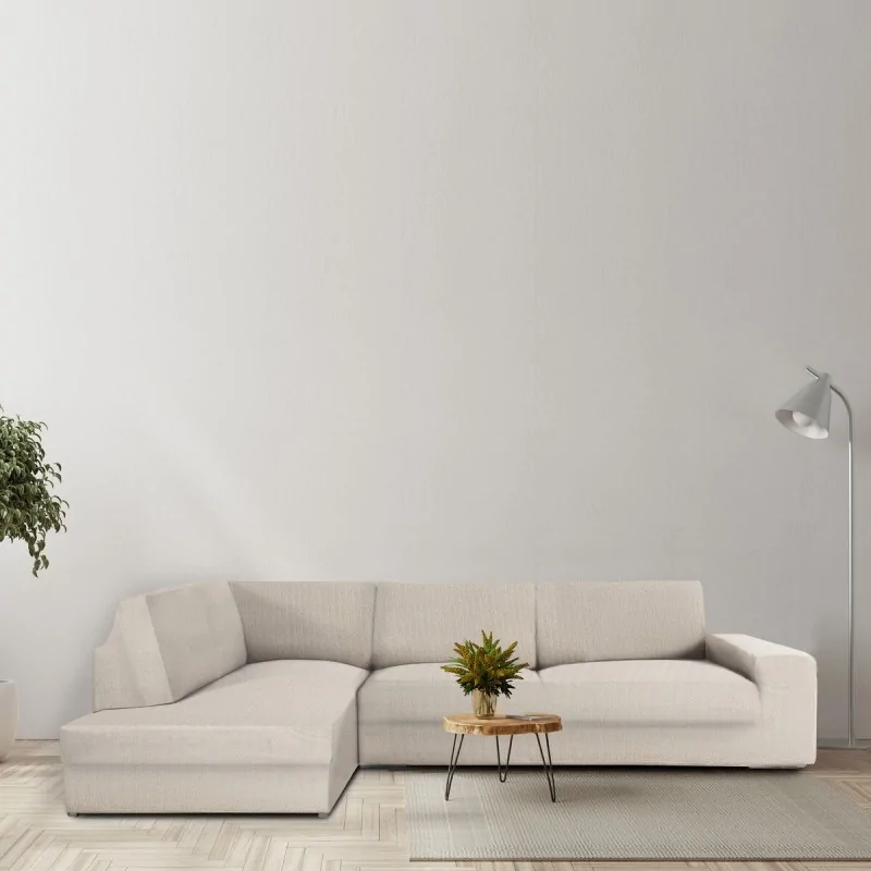 Sofa Cover Eysa JAZ Beige 110 x 120 x 500 cm
