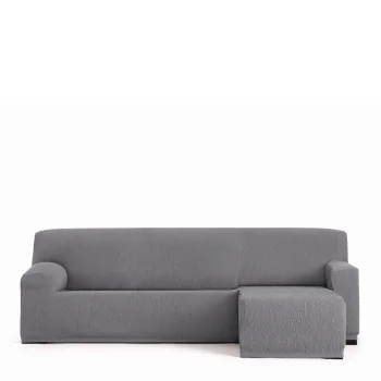 Right short arm chaise longue cover Eysa TROYA Grey 170 x...
