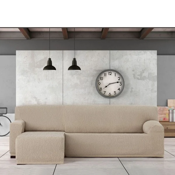 Right short arm chaise longue cover Eysa TROYA Light brown 170 x 110 x 310 cm